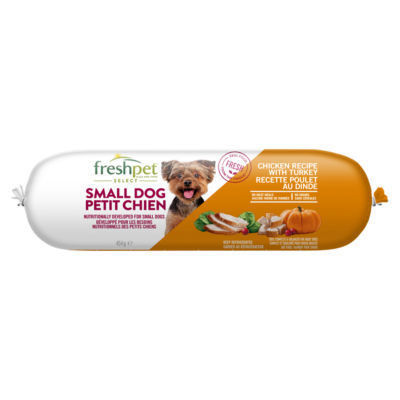 Freshpet Select Small Dog Chicken Recipe with Turkey Dog Food 454g