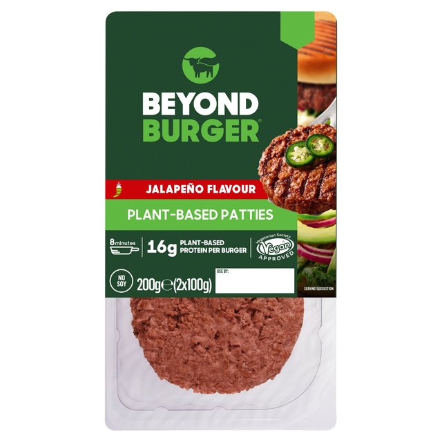 Beyond Burger Jalapeno Flavour Plant Based Patties 2 x 100g