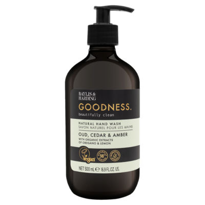 Baylis & Harding Goodness Oud, Cedar & Amber Natural Hand Wash 500ml