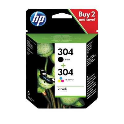 HP 304 Black & Colour Ink Cartridge