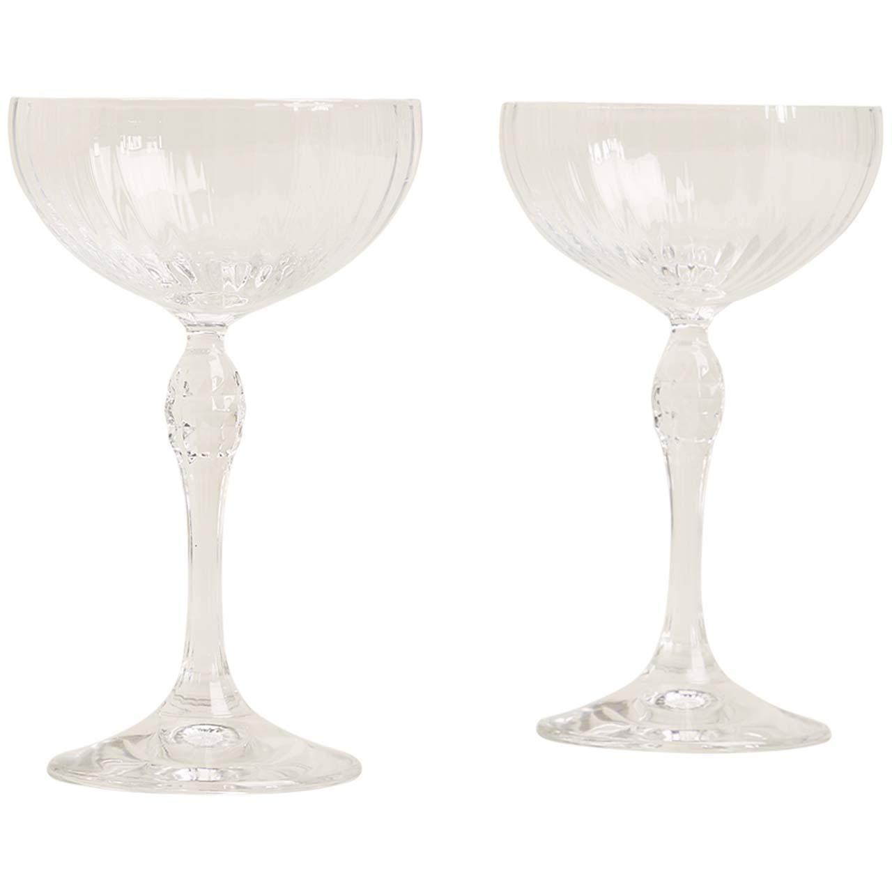 M&S Collection Set of 2 Decorative Champagne Saucers 