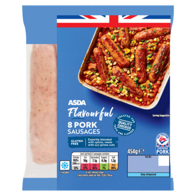 ASDA Flavourful 8 Pork Sausages