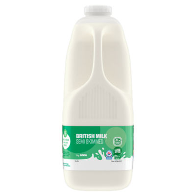 ASDA British Milk Semi Skimmed 4 Pints