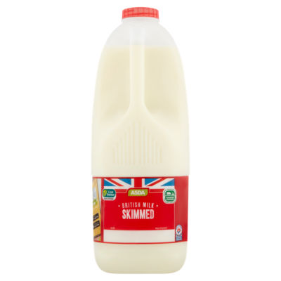 ASDA British Milk Skimmed 4 Pints