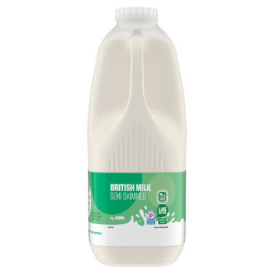 ASDA British Milk Semi Skimmed 6 Pints