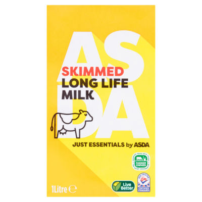 JUST ESSENTIALS by ASDA Skimmed Long Life Milk