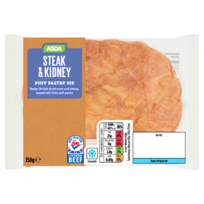 ASDA Steak & Kidney Puff Pastry Pie 150g