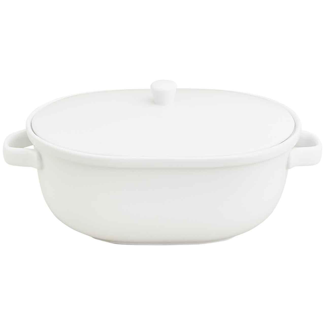 M&S Ceramic Casserole Dish, White