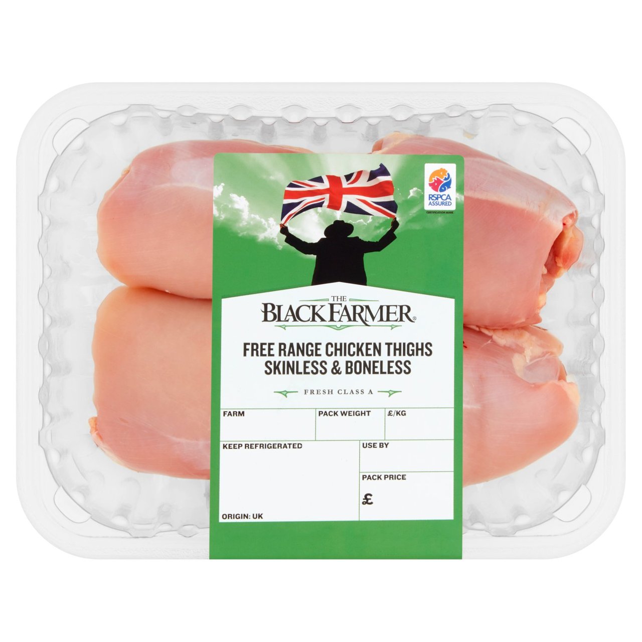 The Black Farmer Free Range Thigh Fillets Skinless & Boneless