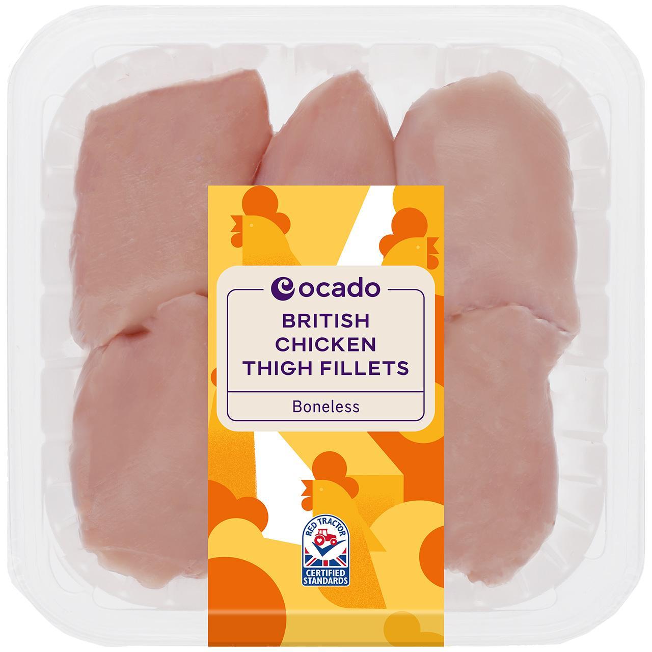 Ocado British Chicken Thigh Fillets Boneless