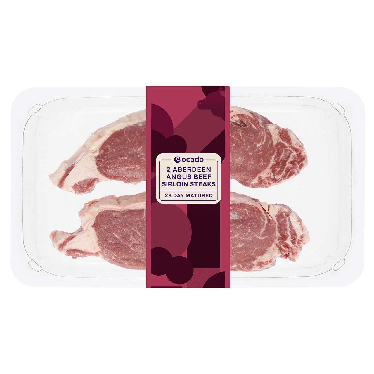 Ocado 2 Aberdeen Angus Beef Sirloin Steaks