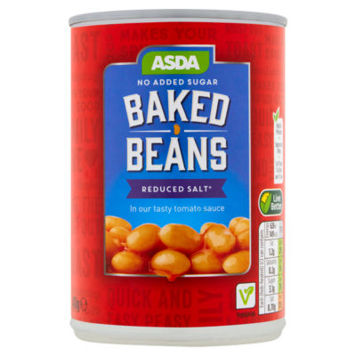 ASDA Baked Beans in a Rich Tomato Sauce 410g