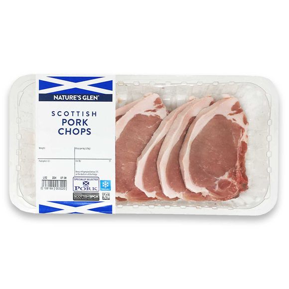 Nature's Glen Pork Chops Typically 1kg