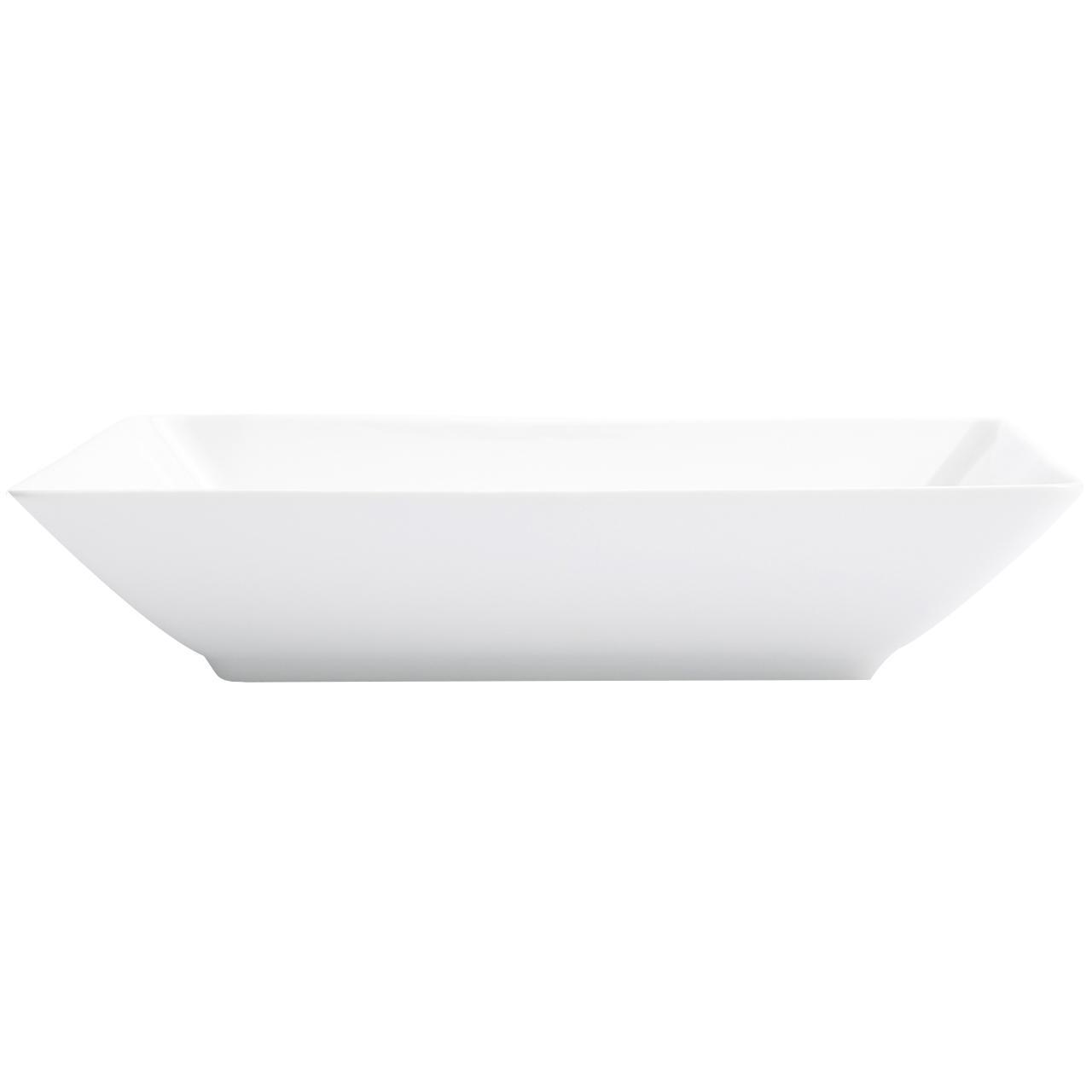 M&S Maxim Porcelain Square White Pasta Bowl