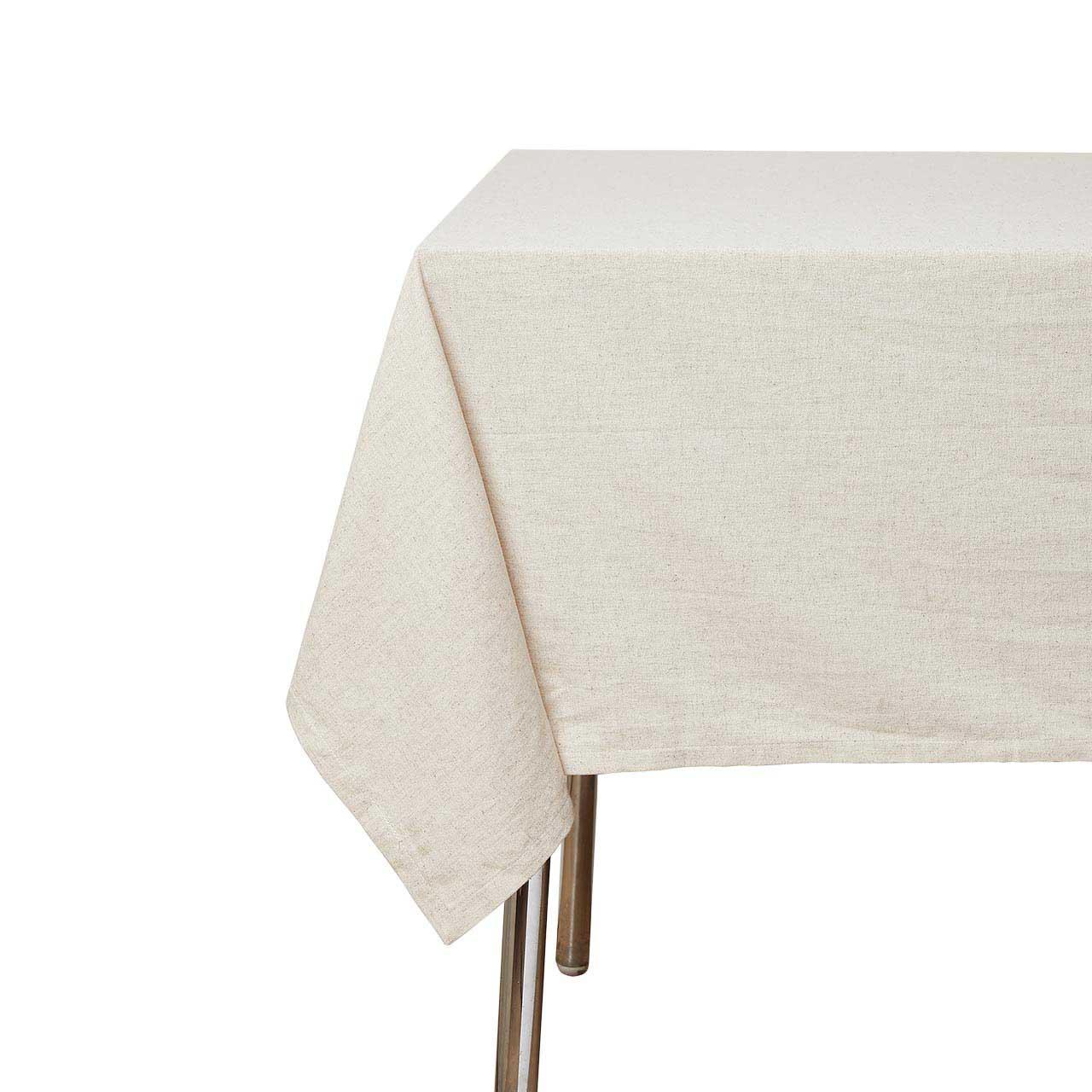 M&S Collection Cotton with Linen Tablecloth One Size Natural