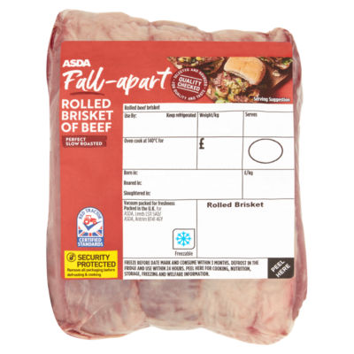 ASDA Large Rolled Beef Brisket (Typically 1.1kg)