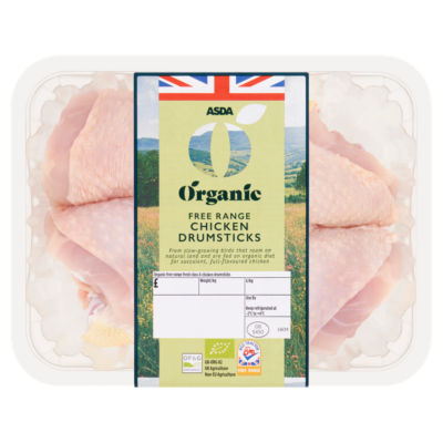 ASDA Organic Free Range Chicken Drumsticks