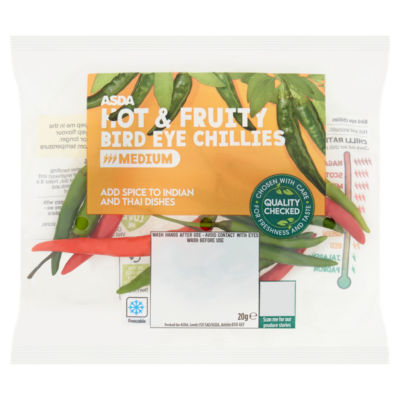 ASDA Hot & Fiery Bird Eye Chillies