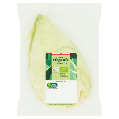 ASDA Organic Seasonal Cabbage (Colour and Variety may vary)