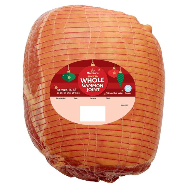 Morrisons Large Smoked Gammon Joint   Typically: 5.35kg