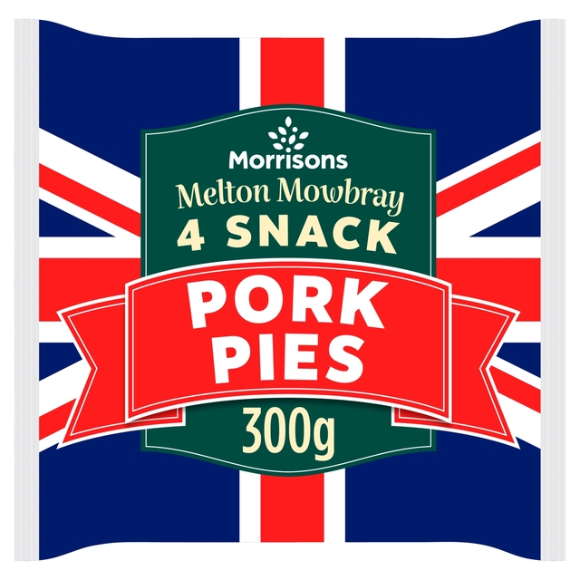 Morrisons Melton Mowbray Snack Pork Pies 4 x 75g