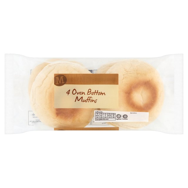 Morrisons Oven Bottom Muffins 4 per pack