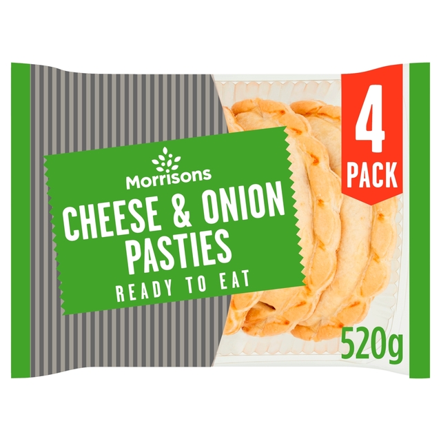 Morrisons Cheese & Onion Pasties  4 x 130g