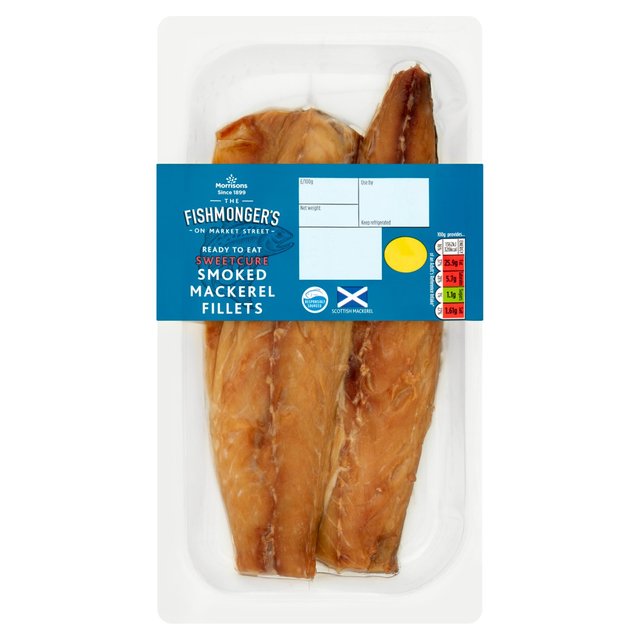 Morrisons Market Street Sweetcure Smoked Mackerel Fillets Typically: 191g