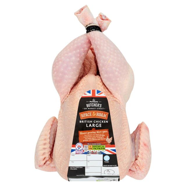 Morrisons Space To Roam Whole Chicken Typically: 1.7kg