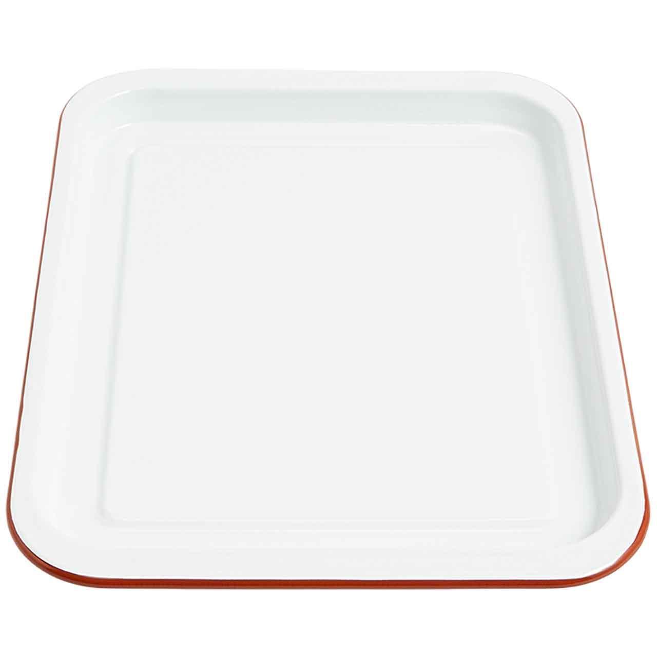 M&S Enamel Oven Tray, White