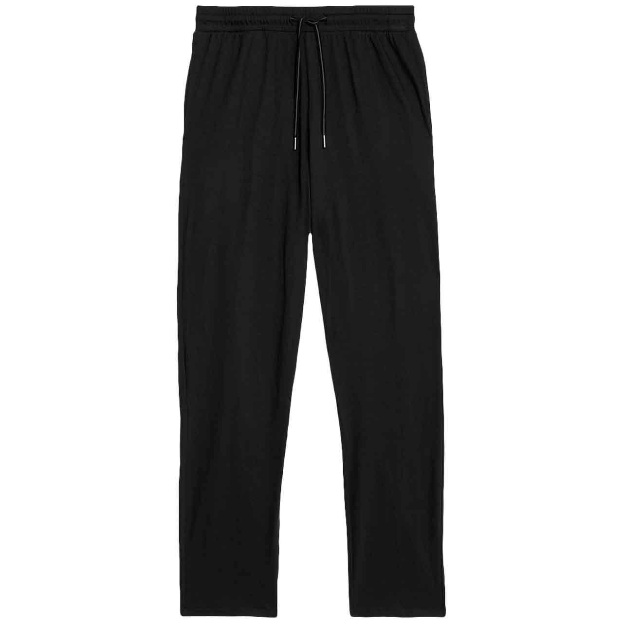 M&S Mens Autograph Supima Cotton Modal Pyjama Bottoms, S, Black