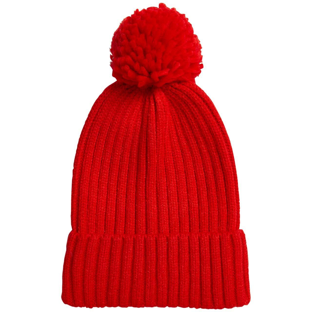 M&S Unisex Kids Winter Hat, 12-18 Months, Red