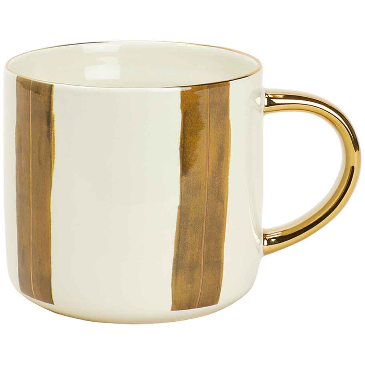 M&S Striped Mug, Green