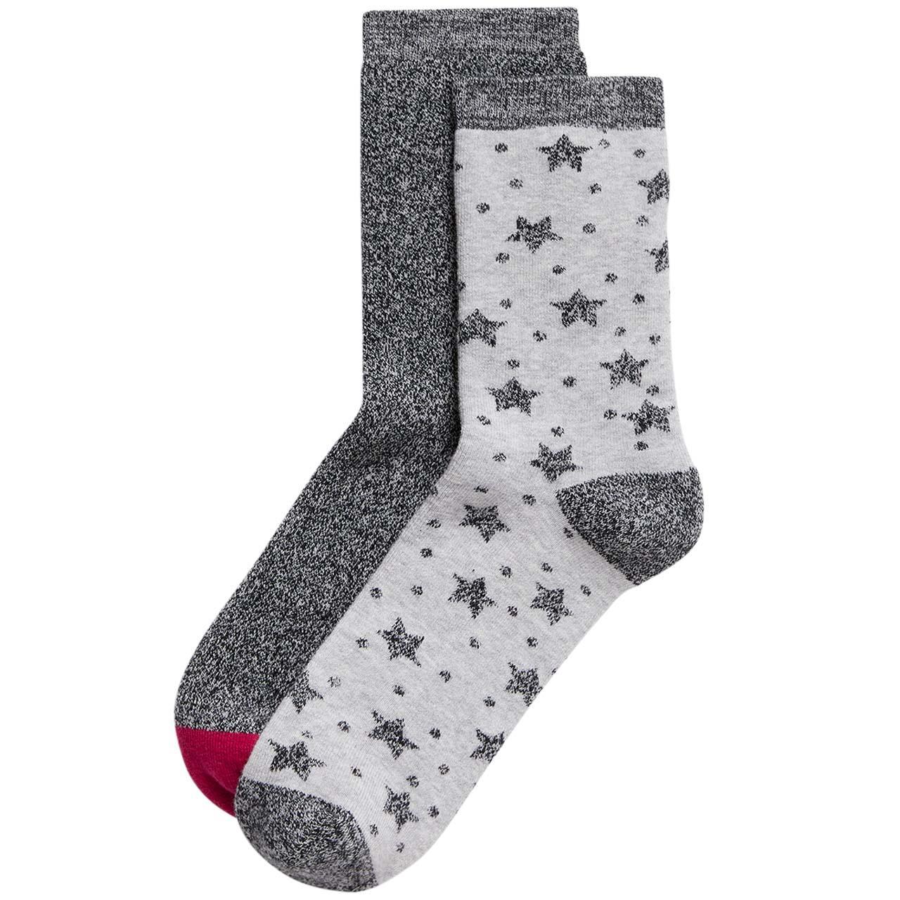 M&S Thermal Boot Sock, Sizes 3-5, Grey