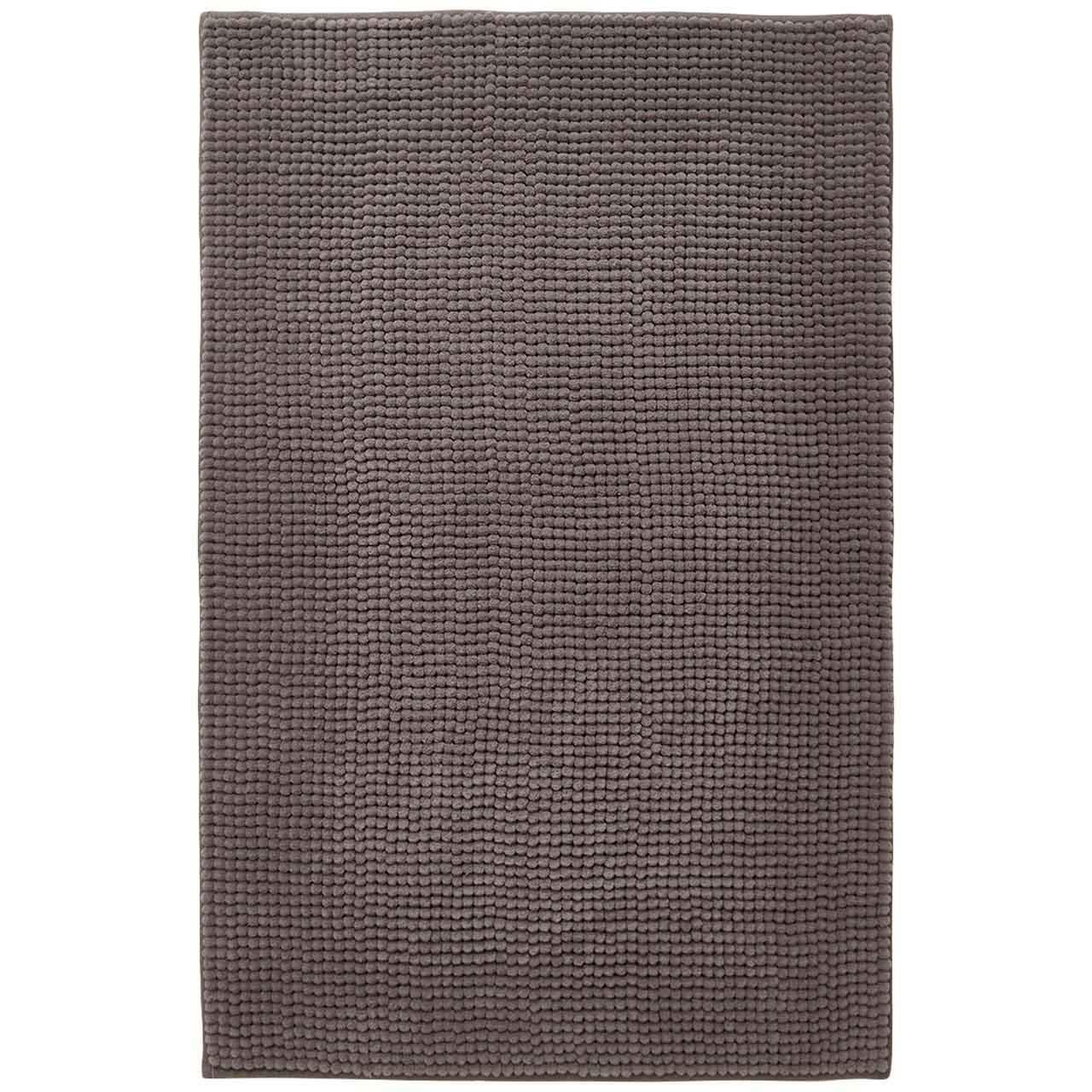 M&S Quick Dry Bobble Bath Mat Light Grey