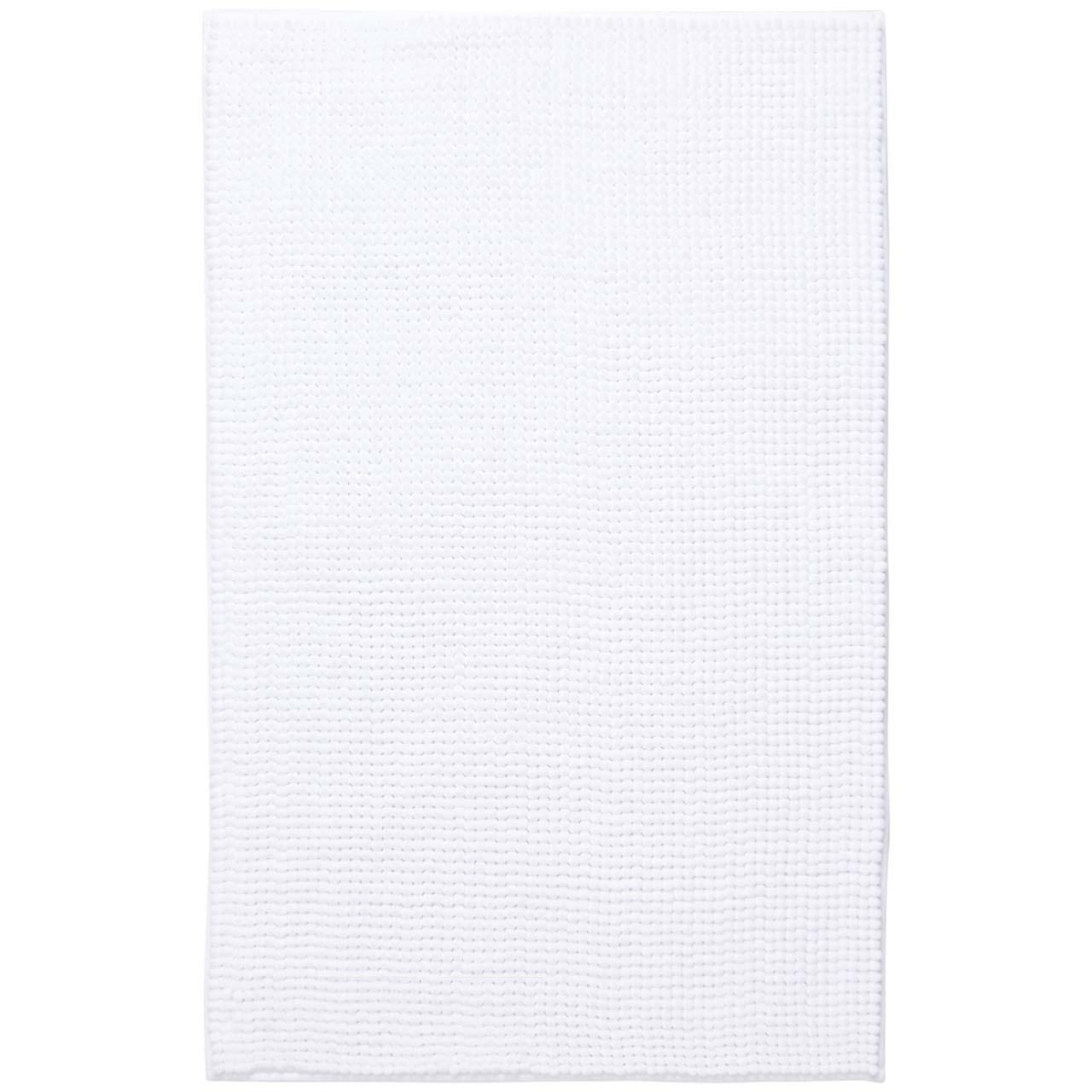 M&S Quick Dry Bobble Bath Mat White