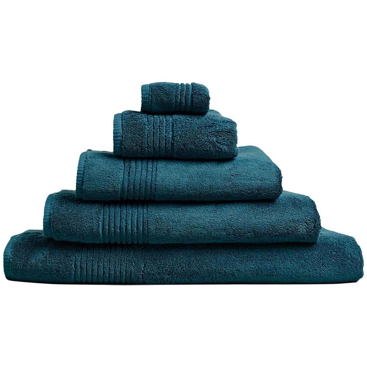M&S Collection Luxury Egyptian Cotton Towel Towels Dark Green, 2 Pack