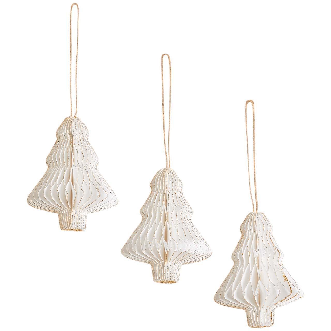 M&S Paper Concertina Trees Christmas Tree Decorations