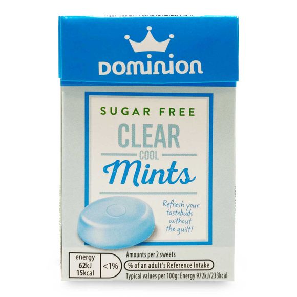 Dominion Sugar Free Clear Cool Mints 44g