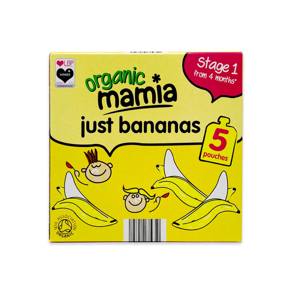 Mamia Organic Banana Pouch Multipack 5x90g