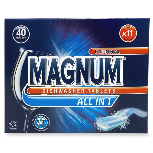 Magnum Dishwasher Tablets All In 1 - Original 40 Pack