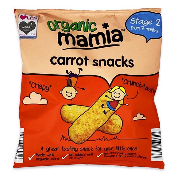 Mamia Organic Carrot Snacks 20g