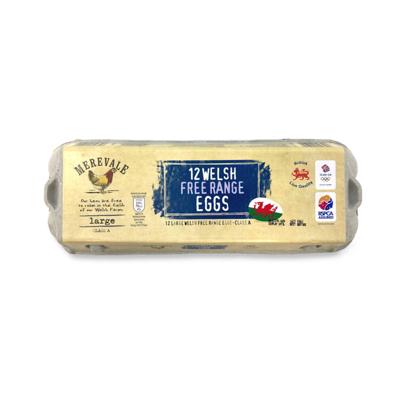 Merevale Welsh Free Range Eggs 12 Pack