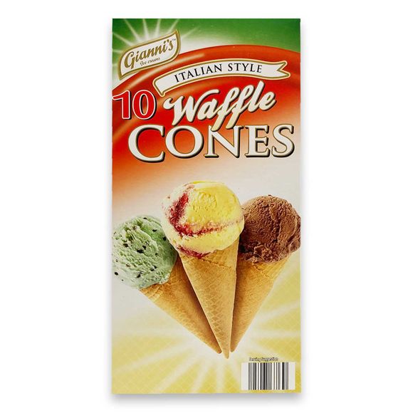 Gianni's Italian Waffle Cones 10 Pack