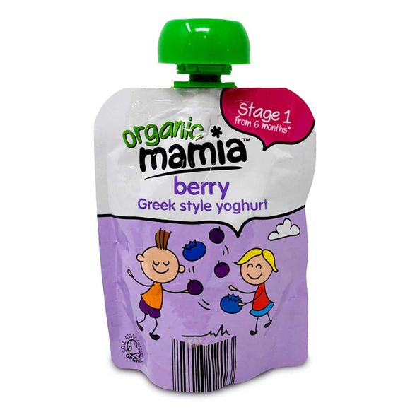 Mamia Organic Berry Greek Style Yoghurt 90g