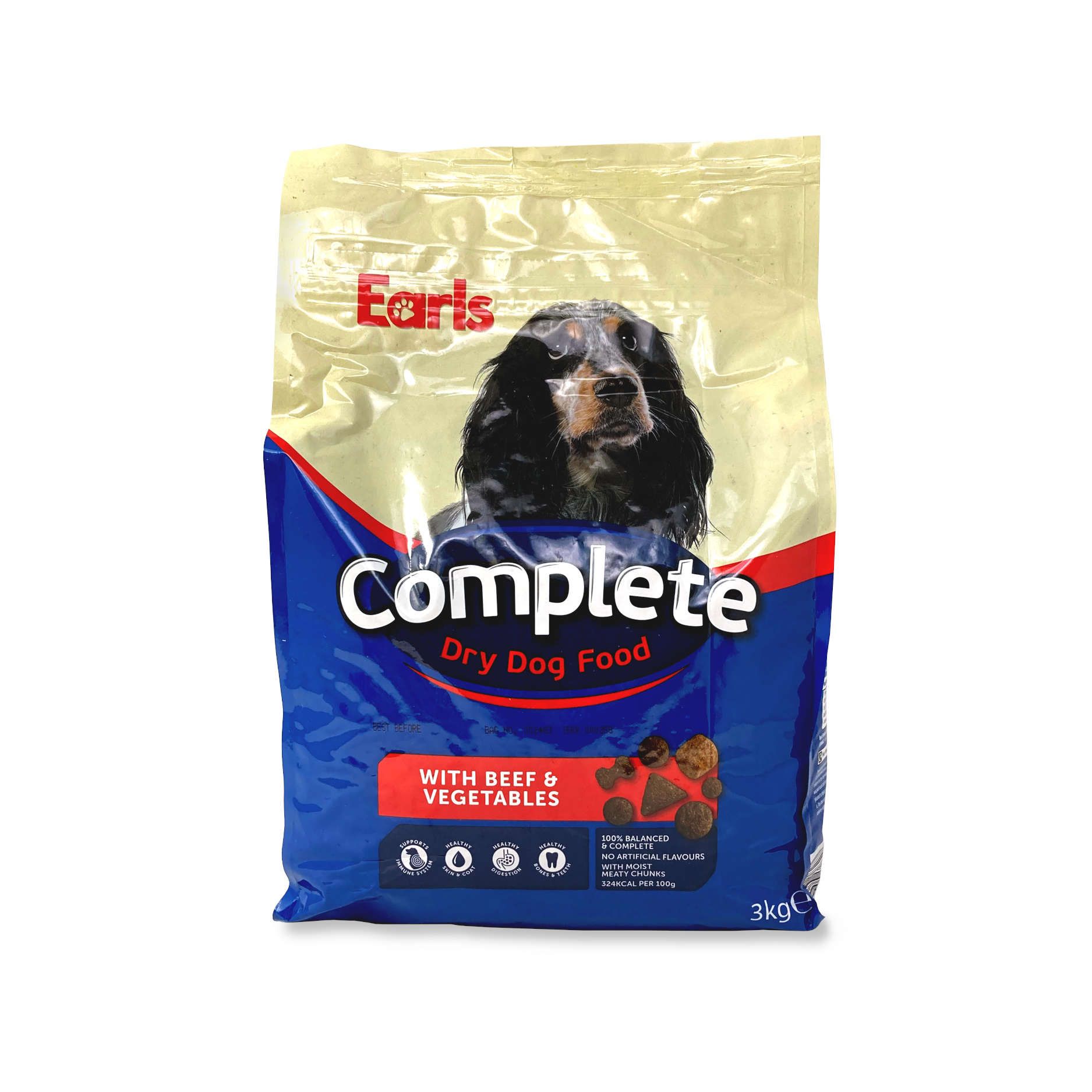 Earls Complete Moist Meaty Chunks - Beef With Vegetables 3kg