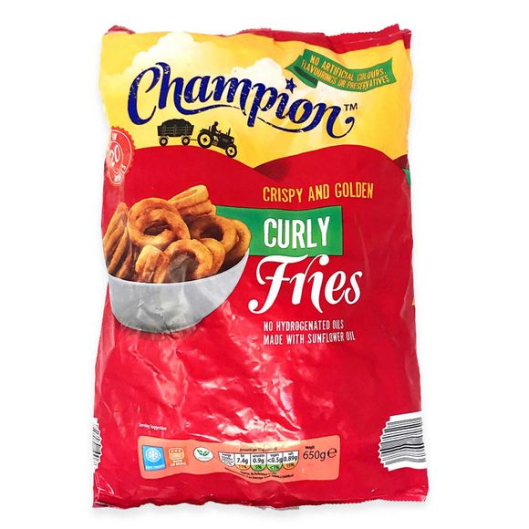 Champion Crispy & Golden Curly Fries 650g