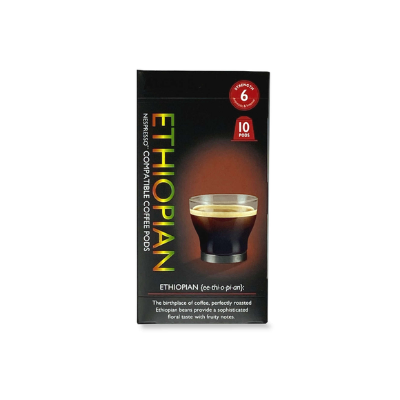 Alcafé Ethiopian Coffee Pods 10 Servings Per Pack (50g)