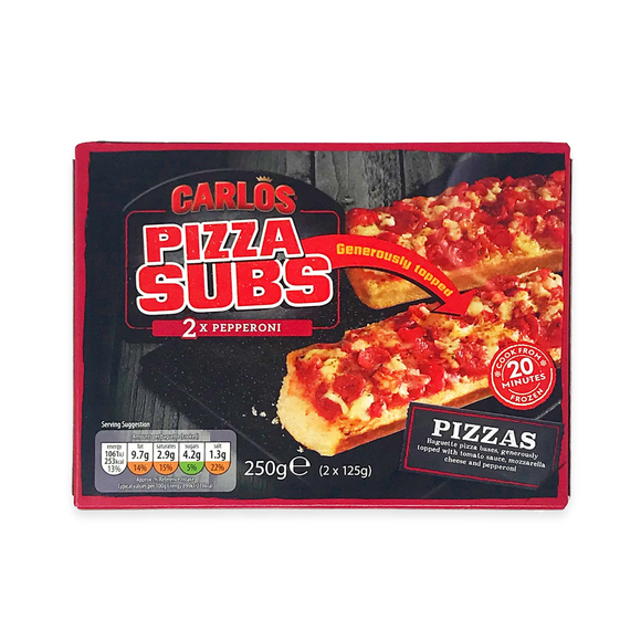 Carlos Pepperoni Pizza Subs 250g/2 Pack