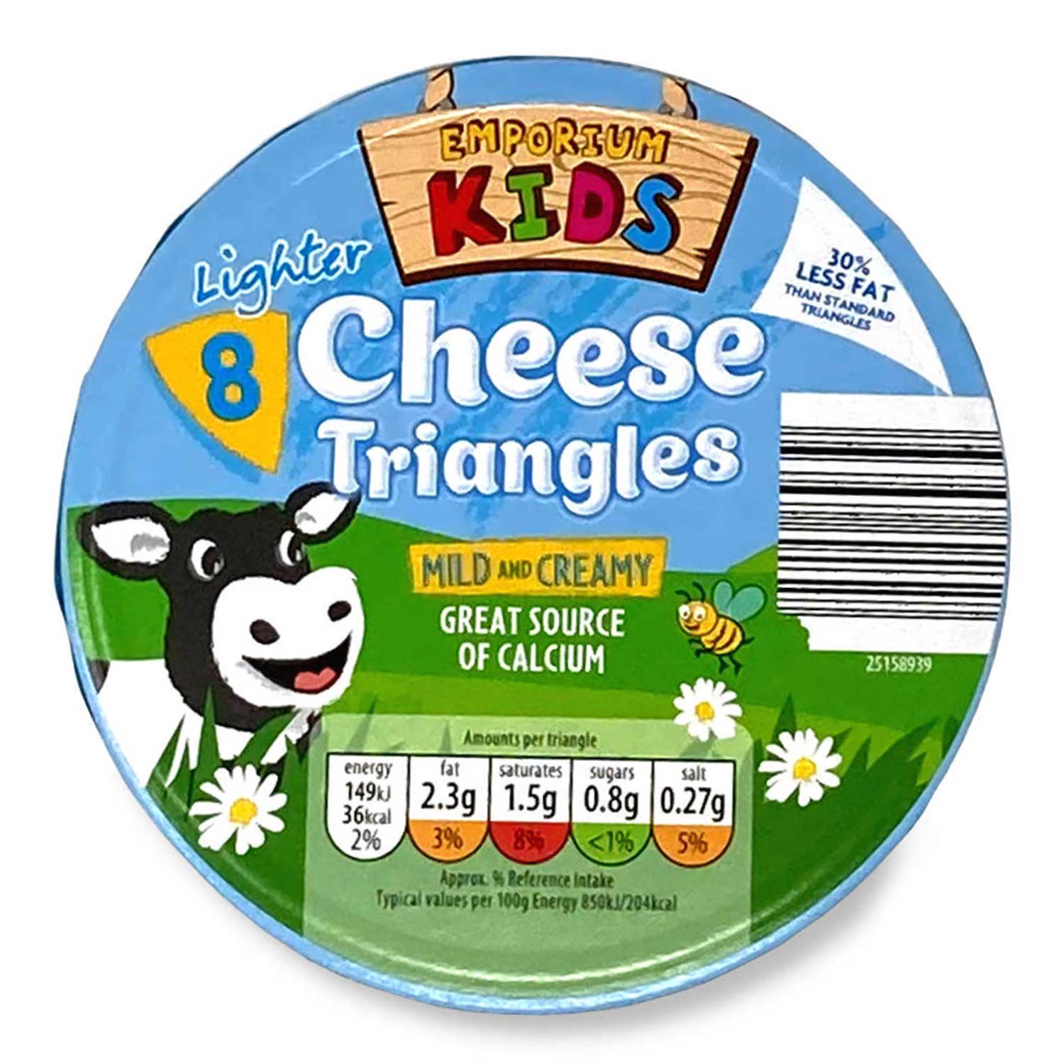 Emporium Kids 8 Lighter Cheese Triangles 140g